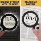 30X håndholdt forstørrelsesglas med 18 LED kolde og varme lys, 3 lystilstande Oplyst forstørrelsesglas, velegnet til ældre læsning, kontrol, mønter, smykker, udforskning