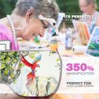 Lente d'ingrandimento per archetto con luce per lavori ravvicinati, contiene 5 lenti, perfette per gioielli, arte, artigianato, pittura e fai-da-te