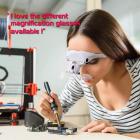 Lente d'ingrandimento per archetto con luce per lavori ravvicinati, contiene 5 lenti, perfette per gioielli, arte, artigianato, pittura e fai-da-te