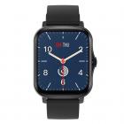 Y20 smartklokke med puls og søvnovervåking, 1,7-tommers full berøringsskjerm, smart kvinnelig og mannlig fitnessklokke, kompatibel med Android iPhone iOS svart