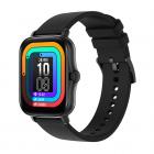 Y20 smartklokke med puls og søvnovervåking, 1,7-tommers full berøringsskjerm, smart kvinnelig og mannlig fitnessklokke, kompatibel med Android iPhone iOS svart