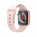 W26+ PRO 1,75-inch smartwatch met volledig touchscreen, compatibel met Android iPhone iOS zwart (roze)