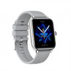 Q8 1,69 tommer Bluetooth Talking Smart Watch til Android- og iOS-telefoner, IP67 vandtæt fitness-tracker-ur, Ultralet Smart Sports-ur med hjertefrekvens-EKG Blodtryk Blodiltmåling Sølv