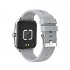 Q8 1,69 tommer Bluetooth Talking Smart Watch til Android- og iOS-telefoner, IP67 vandtæt fitness-tracker-ur, Ultralet Smart Sports-ur med hjertefrekvens-EKG Blodtryk Blodiltmåling Sølv