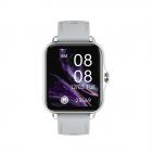 Q8 1,69 tommer Bluetooth Talking Smart Watch til Android- og iOS-telefoner, IP67 vandtæt fitness-tracker-ur, Ultralet Smart Sports-ur med hjertefrekvens-EKG Blodtryk Blodiltmåling Sølv