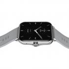 Q8 1,69 tommer Bluetooth Talking Smart Watch til Android- og iOS-telefoner, IP67 vandtæt fitness-tracker-ur, Ultralet Smart Sports-ur med hjertefrekvens-EKG Blodtryk Blodiltmåling Sølv