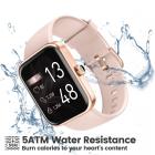 ID206 smart klocka, inbyggd fitnesstracker, med puls- och blodsyremätare, sömnmonitor, kompatibel med iPhone och Android, rosa