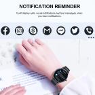 Orologio intelligente LW36, corpo in lega di alluminio, modalità multi-sport dinamica 3ATM orologio intelligente impermeabile, standby di 15 giorni, nero