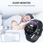 Orologio intelligente LW36, corpo in lega di alluminio, modalità multi-sport dinamica 3ATM orologio intelligente impermeabile, standby di 15 giorni, nero