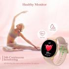 LW36-älykello, alumiiniseosrunko, dynaaminen syke moniurheilutila 3ATM vedenpitävä älykello, 15 päivän pituinen valmiustila, vaaleanpunainen