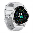 Astronaut Dial S1 Smart Call Round Screen Armband Full Color Touchscreen Zakelijk Sport Gezondheid Smart Watch Zilvergrijs