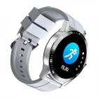 Astronaut Dial S1 Smart Call Round Screen Armband Full Color Touchscreen Zakelijk Sport Gezondheid Smart Watch Zilvergrijs