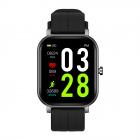 S10 vierkant scherm smart watch bloed zuurstof hartslag bloeddruk waterdichte sport stappenmeter zwart