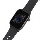 Lo schermo quadrato da 1,69 pollici KW76 può solo guardare il supporto del misuratore della frequenza cardiaca passo ossigeno nel sangue pressione sanguigna IP68 nero impermeabile