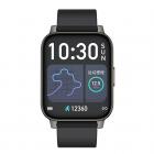 P36 1,69 tommers firkantet skjerm smart armbånd full touch blodtrykk blod oksygenovervåking multisport tilpasset urskive svart