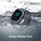 Sport Smart Watch GPS Tracker Bluetooth puhelut 24h syke-/unimittari