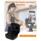 Langaton Tiktok-kaukosäädin iPhonelle, iPadille, iOS:lle, Androidille – musta, jossa on tuki itselaukaisulle, e-kirjan sivun kääntämiselle, yhden kosketuksen näytön lepotilalle ja äänenvoimakkuuden säädölle