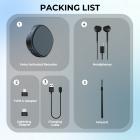 Mini Röstaktiverad Diktafon Inspelare Magnetisk Ljudinspelare128g 1600 Timmars Kapacitet Brusreducering Röstinspelare Voice Recorder