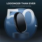 Mini Gravador de Voz, Ativado por Som e Magnético, 128 GB 1600H de Capacidade com Cancelamento de Ruído AI Kentfaith