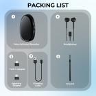 Mini Gravador de Voz, Ativado por Som e Magnético, 128 GB 1600H de Capacidade com Cancelamento de Ruído AI Kentfaith