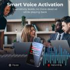 Mini Grabadora de Sonido 128GB 1600H Capacidad de Grabación con Pantalla de 1.4\", Modo Activado por Voz Kentfaith