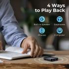 Mini Grabadora de Sonido 128GB 1600H Capacidad de Grabación con Pantalla de 1.4\", Modo Activado por Voz Kentfaith