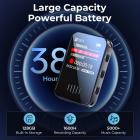 Mini Grabadora de Sonido 128GB 1600H Capacidad de Grabación con Pantalla de 1.4\", Modo Activado por Voz Kentfaith