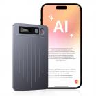 Gravador de Voz com IA, Transcrição Resumo Tradução, Controle por Aplicativo, 40 Horas de Gravação, Memória de 64GB, Kentfaith