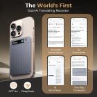 Gravador de Voz com IA, Transcrição Resumo Tradução, Controle por Aplicativo, 40 Horas de Gravação, Memória de 64GB, Kentfaith