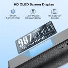 128G Mały Cyfrowy Dyktafon z Ultra-długim Ciągłym Nagrywaniem 1000H, Aktywowany Głosem i Magnetyczny, Kentfaith