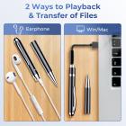 128GB Grabadora de Voz Activada por Voz con Reproducción, Reducción de Ruido DSP para Conferencias Reuniones Entrevistas, Kentfaith