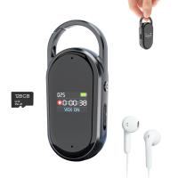128G Piccolo Registratore vocale digitale con registrazione Ultra-lunga 1536H, Attivazione vocale e riduzione del rumore DSP, Conferenze/Lezioni/Apprendimento in classe, Portachiavi Regalo portatile, Kentfaith