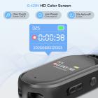 128G Piccolo Registratore vocale digitale con registrazione Ultra-lunga 1536H, Attivazione vocale e riduzione del rumore DSP, Conferenze/Lezioni/Apprendimento in classe, Portachiavi Regalo portatile, Kentfaith