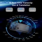 Registratore Vocale AI, Trascrivi, Riassumi e Traduci con AI, Controllo App, Prendi Appunti per Riunioni e Chiamate, Supporta 100 Lingue, Ultra-Sottile con Display InstantView, Custodia Inclusa, Kentfaith