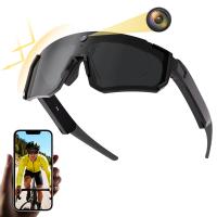 Gafas de sol con grabación de vídeo en 1200P a 30FPS, fotos de 36MP, estabilización de imagen de 6 ejes, protección UV 400, audio abierto, para ciclismo, senderismo, pesca, Kentfaith