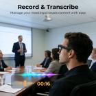 Óculos Inteligentes com Câmera, Capture Vídeos 1200P em POV, Fotos de 30MP, com Câmera Sony de 8MP, Estojo de Carregamento 3600mAh com Display, Estabilização EIS, Lentes Fotocromáticas, Kentfaith