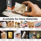 Máquina de grabado láser de metal asistida por aire de 10w 0,01 mm de punto de luz 600 mm / min de velocidad