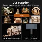 Gravador a laser portátil e cortador com potência de saída 5W de alta precisão de 0.01mm