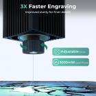 Tragbarer Lasergravierer mit 0,05 mm Genauigkeit Schutzabdeckung Gravur Vorschau 3W Einstiegslevel