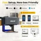 Portable Laser Engraver with Raised Columns Protective Goggles and Cover 3W Entry Level Kentfaith