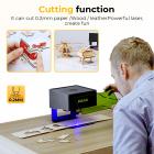Portable Laser Engraver with Raised Columns Protective Goggles and Cover 3W Entry Level Kentfaith