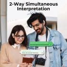 Cuffie per Traduzione in Tempo Reale 2 Vie 150 Lingue e Accenti Design Aperto Kentfaith
