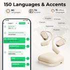 Cuffie per Traduzione in Tempo Reale 2 Vie 150 Lingue e Accenti Design Aperto Kentfaith