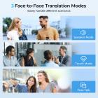 Auriculares Traductor en Tiempo Real, 150 Idiomas, Traducción Sin Conexión Gratis, 5 Modos de Traducción, Estilo Open-Ear, ENC, Kentfaith