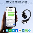 Fones de Ouvido para Tradução em Tempo Real, Assistente de Notas com IA com Tradução Gratuita, Transcrição, Tradução entre Aplicativos para Negócios Globais, Viagens, Estudo, Kentfaith