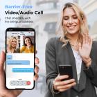 Fones de Ouvido Tradutor em Tempo Real com IA, 142 Idiomas/Sotaques, Tradução em Aplicativos de Conversa, Tradução em Chamadas de Áudio/Vídeo, Transcrição, para Negócios Globais, Viagens, Kentfaith