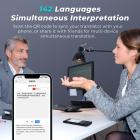 AI Traduttore Dispositivo, 142 Lingue Offline & Online, Supporto Connessione Internazionale 4G Gratuita, ChatGPT, Traduzione Offline/Foto/Registrazione per Viaggi di Lavoro Studio, Kentfaith