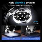 Digital mikroskop med skjerm 10,1" 3 Lenser 2500X for koin Lodding