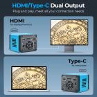 Mikroskooppikamera 4K 30fps Selkeys HDMI + Tyyppi C Lähtö Sony 1/1,8" Color CMOS ###