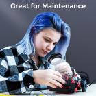 Handhållen mikroskop, 500X förstoring, 1080P-videor, 2-tums skärm, autofokus, uppladdningsbar, Kentfaith